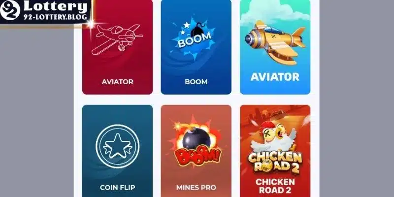 Khám phá sảnh cược mini game 92lottery